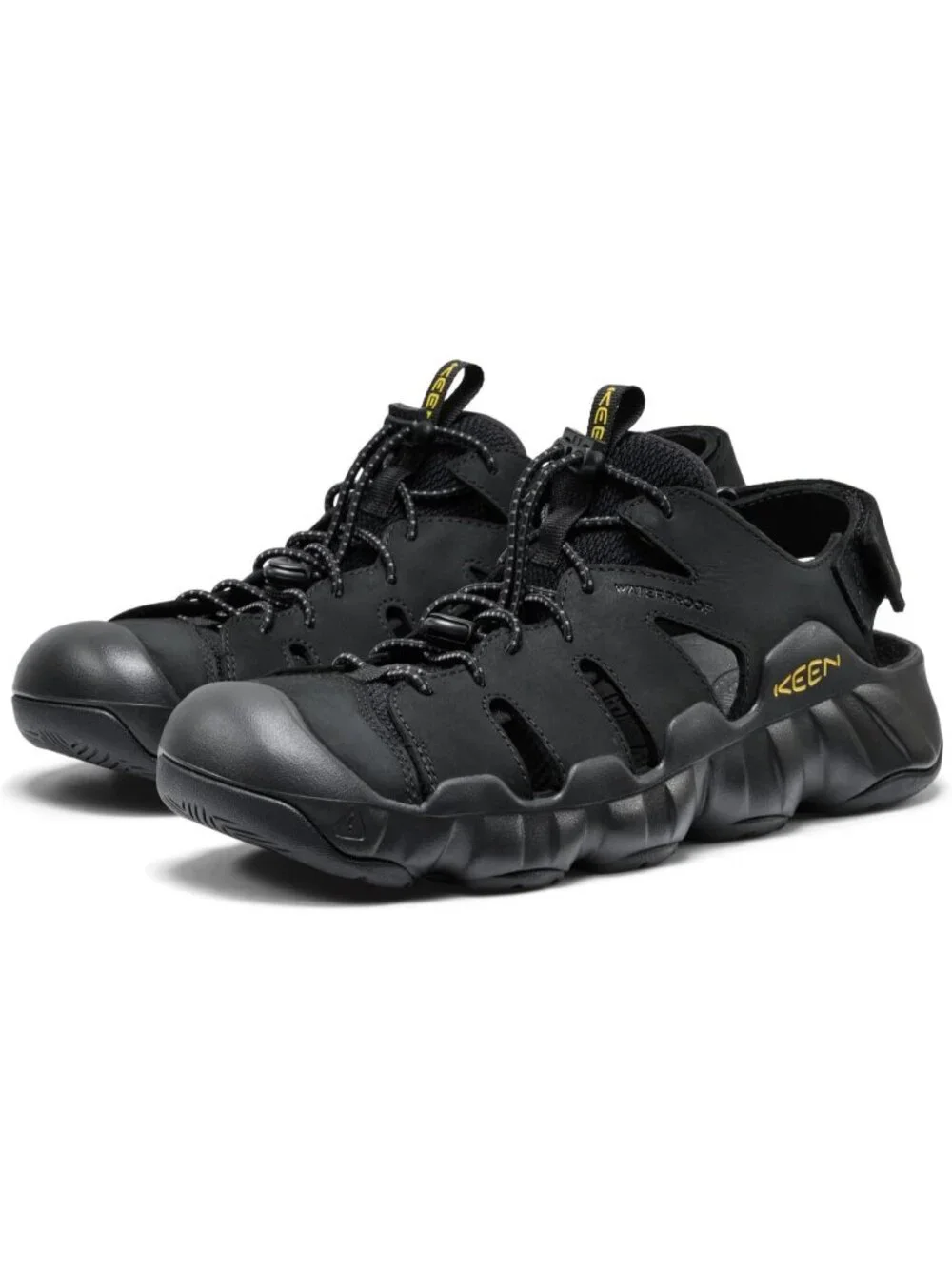 Men's Black Hyper port Closed Toe Breathable Easy On Comfortable Sandal Shoes